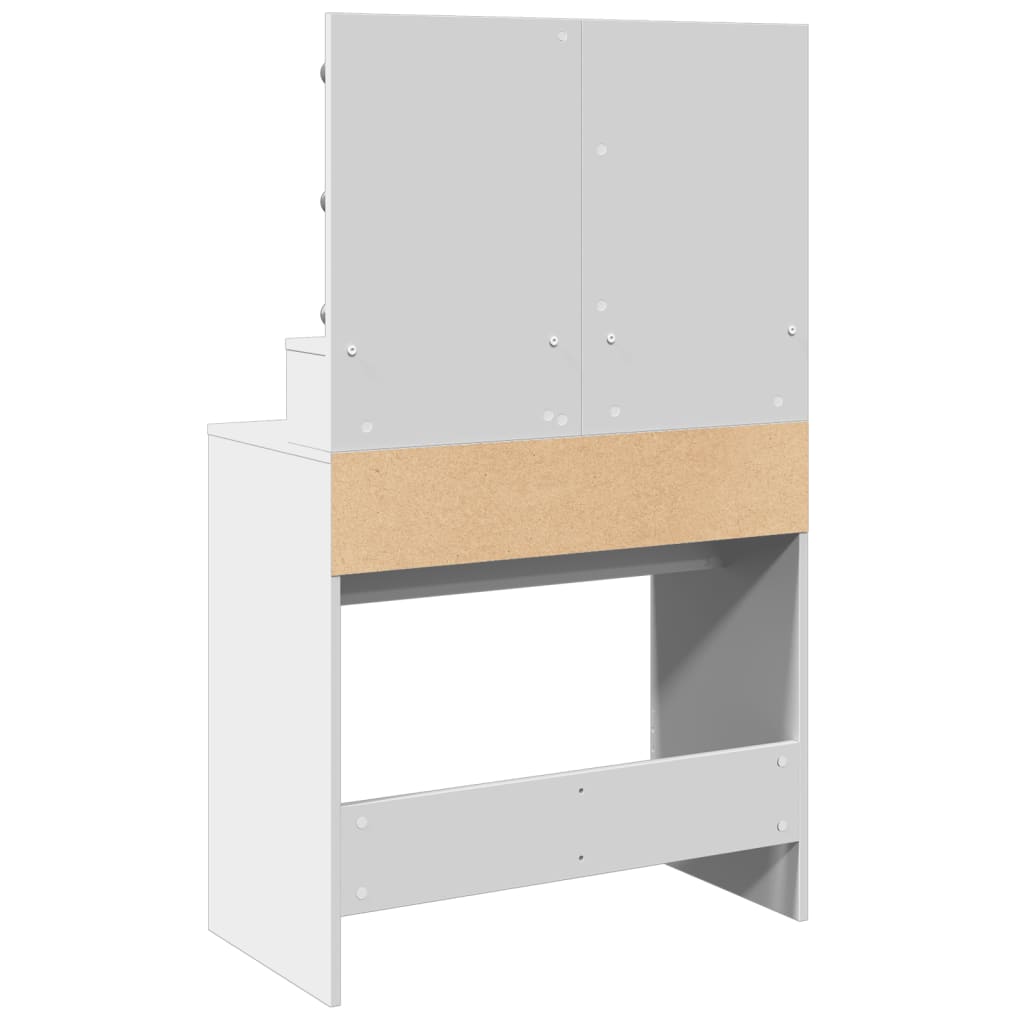 Kaptafel met LED 80x41x134,5 cm wit is nu te koop bij PeponiXL, paradijselijk wonen!