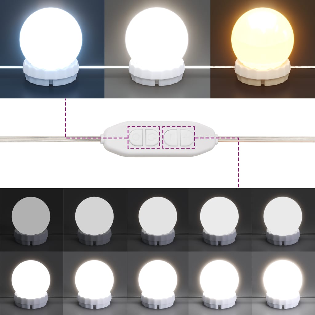 Kaptafel met LED 80x41x134,5 cm zwart is nu te koop bij PeponiXL, paradijselijk wonen!