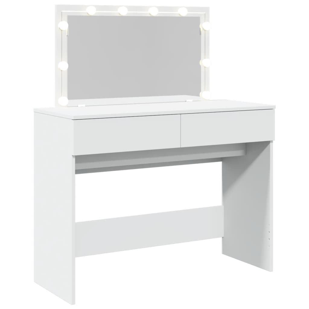 Kaptafel met LED-verlichting 100x40x120 cm wit is nu te koop bij PeponiXL, paradijselijk wonen!