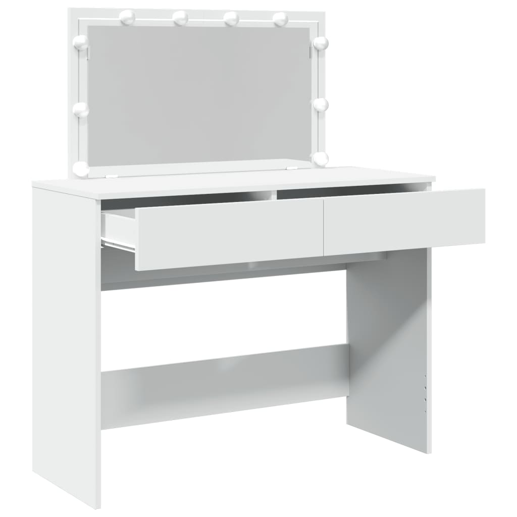 Kaptafel met LED-verlichting 100x40x120 cm wit is nu te koop bij PeponiXL, paradijselijk wonen!