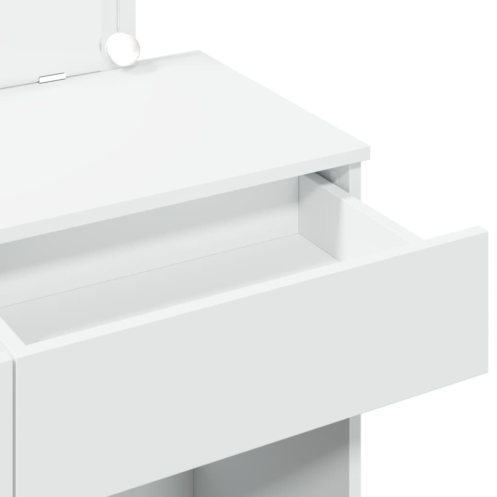 Kaptafel met LED-verlichting 100x40x120 cm wit is nu te koop bij PeponiXL, paradijselijk wonen!