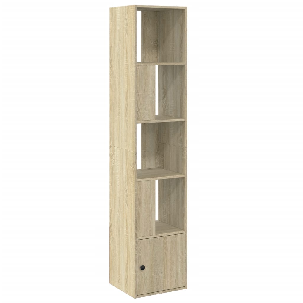 Boekenkast 40x36x189 cm bewerkt hout sonoma eikenkleurig is nu te koop bij PeponiXL, paradijselijk wonen!