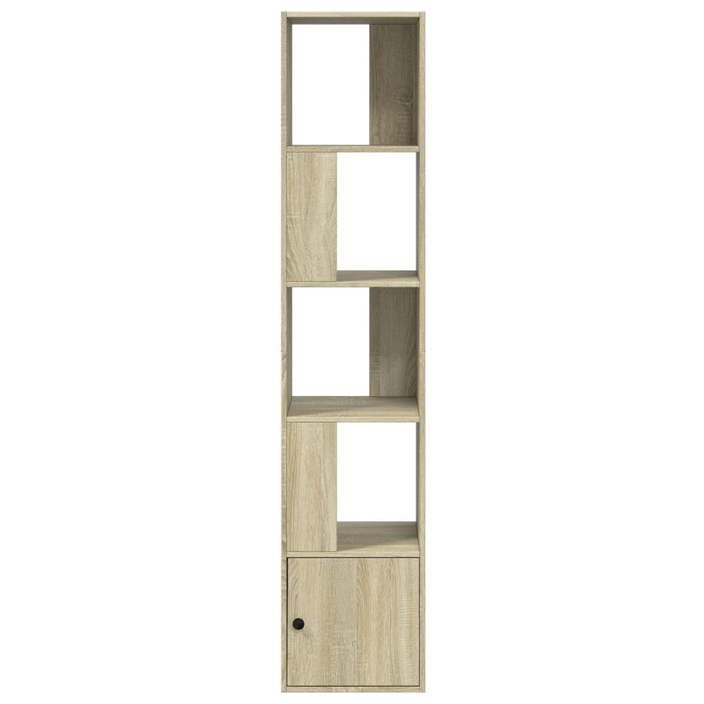 Boekenkast 40x36x189 cm bewerkt hout sonoma eikenkleurig is nu te koop bij PeponiXL, paradijselijk wonen!