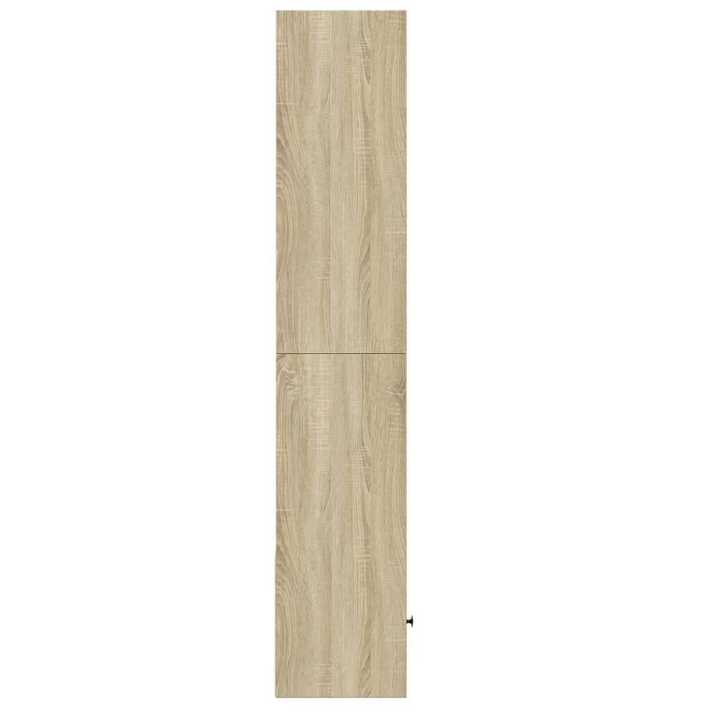 Boekenkast 40x36x189 cm bewerkt hout sonoma eikenkleurig is nu te koop bij PeponiXL, paradijselijk wonen!