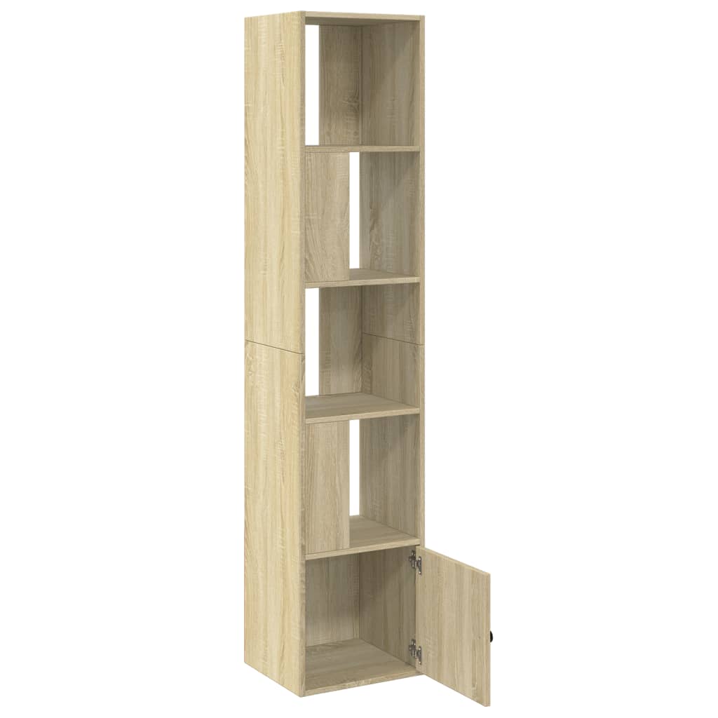 Boekenkast 40x36x189 cm bewerkt hout sonoma eikenkleurig is nu te koop bij PeponiXL, paradijselijk wonen!