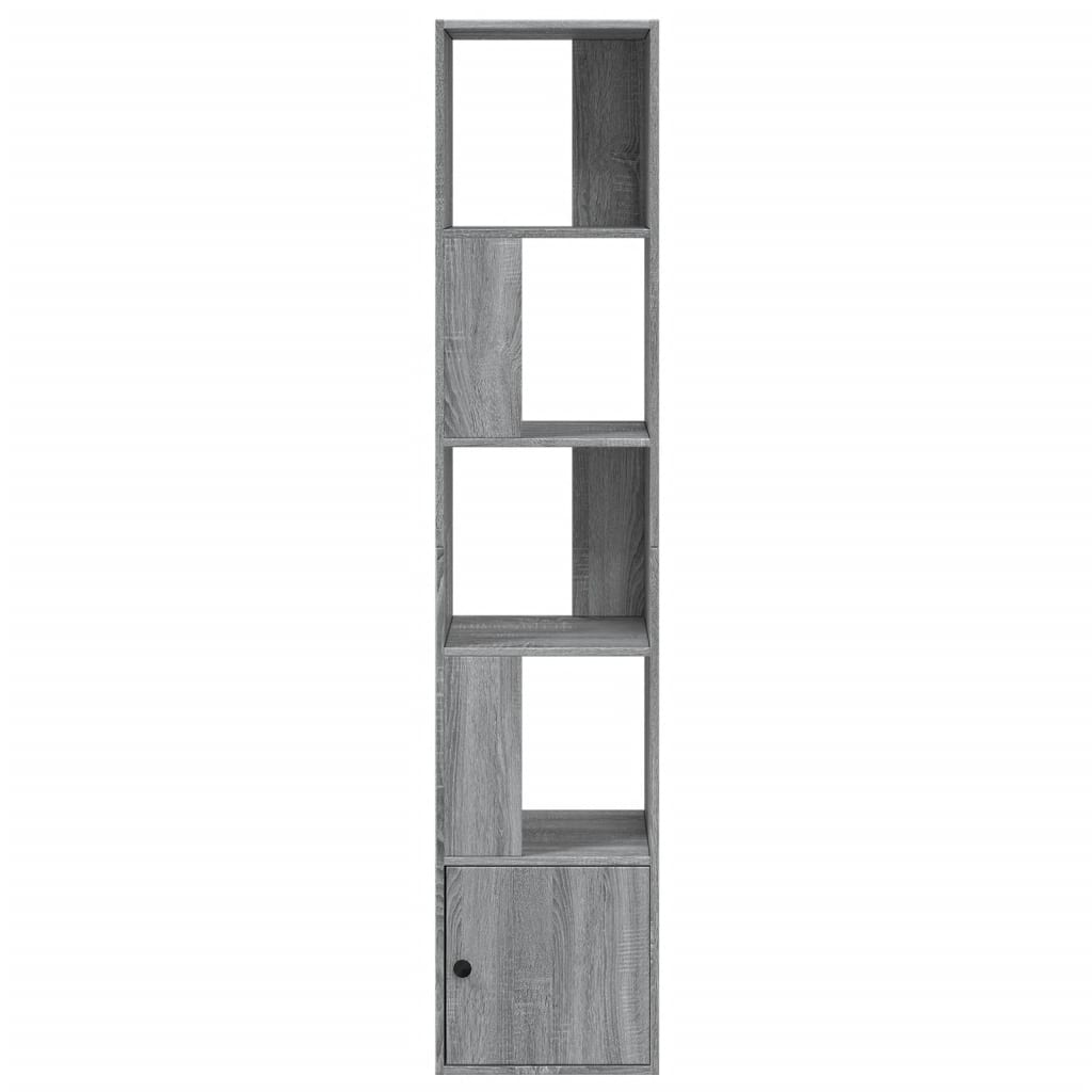 Boekenkast 40x36x189 cm bewerkt hout grijs sonoma eikenkleurig is nu te koop bij PeponiXL, paradijselijk wonen!