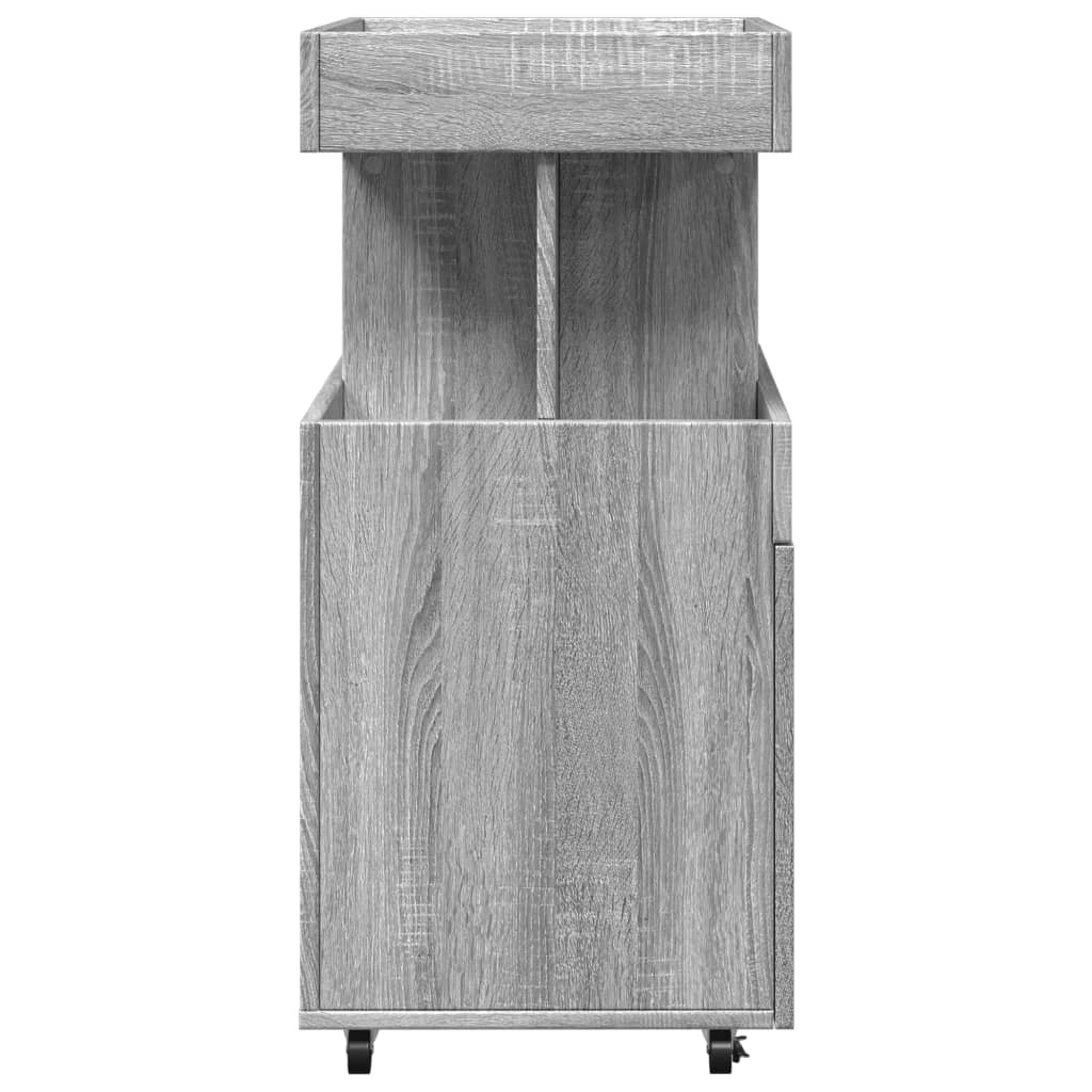 Drankkar 50x41x89 cm bewerkt hout grijs sonoma eikenkleurig is nu te koop bij PeponiXL, paradijselijk wonen!