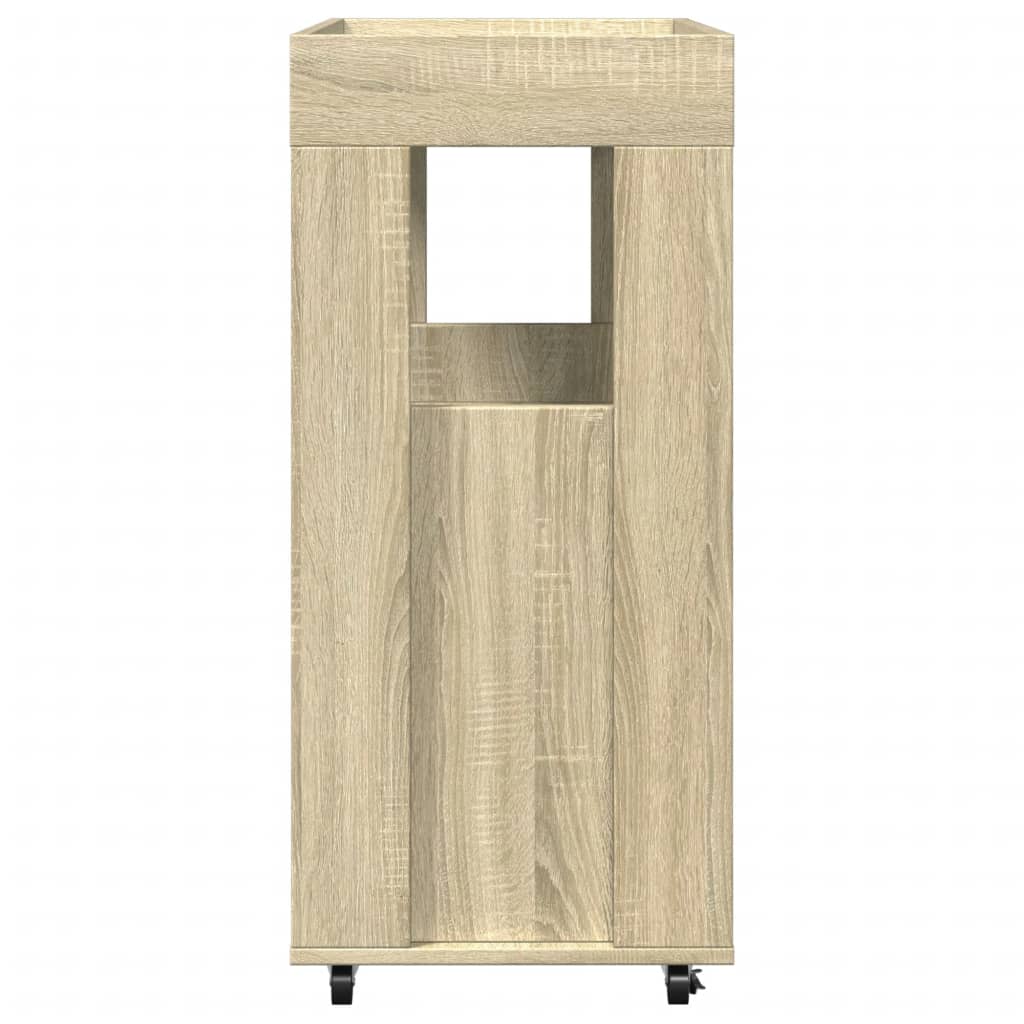 Drankkar 60x39,5x89 cm bewerkt hout sonoma eikenkleurig is nu te koop bij PeponiXL, paradijselijk wonen!