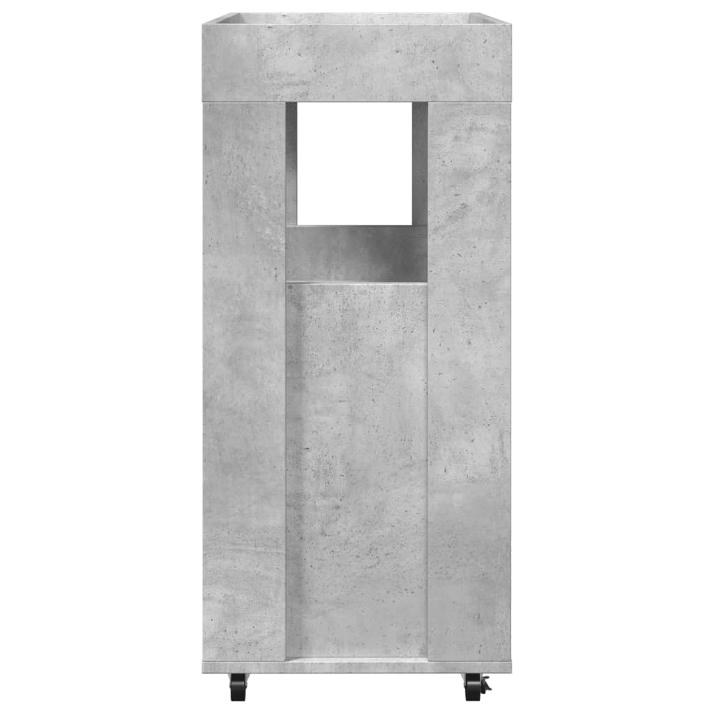 Drankkar 60x39,5x89 cm bewerkt hout betongrijs is nu te koop bij PeponiXL, paradijselijk wonen!