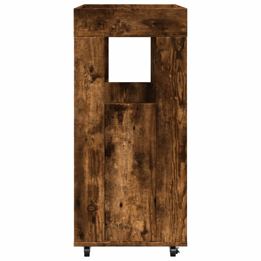 Drankkar 60x39,5x89 cm bewerkt hout gerookt eikenkleurig is nu te koop bij PeponiXL, paradijselijk wonen!