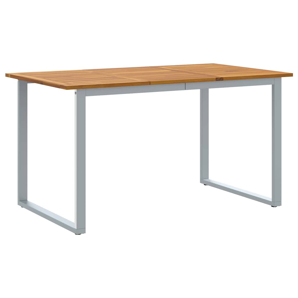 Tuin eettafelset 5 pcs Grijs Massief Acaciahout is nu te koop bij PeponiXL, paradijselijk wonen!