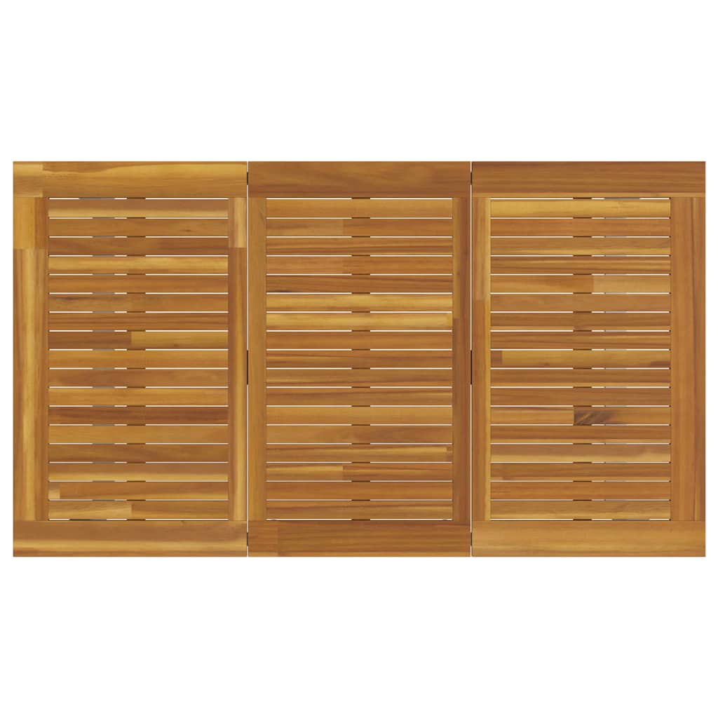 Tuin eettafelset 5 pcs Grijs Massief Acaciahout is nu te koop bij PeponiXL, paradijselijk wonen!