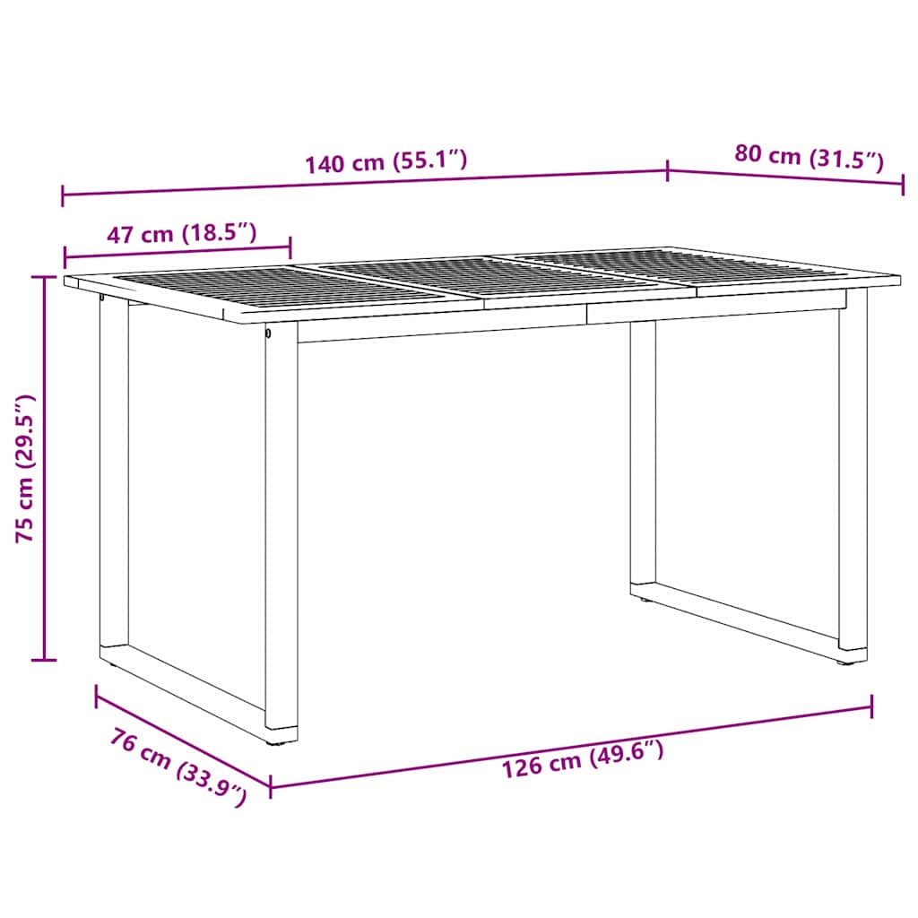 Tuin eettafelset 5 pcs Grijs Massief Acaciahout is nu te koop bij PeponiXL, paradijselijk wonen!