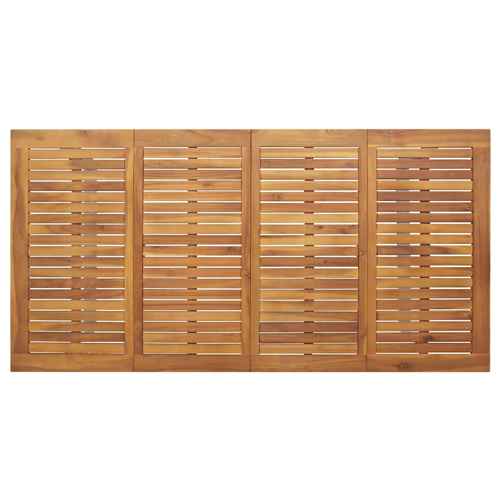 Tuin eettafelset 7 pcs Grijs Massief Acaciahout is nu te koop bij PeponiXL, paradijselijk wonen!