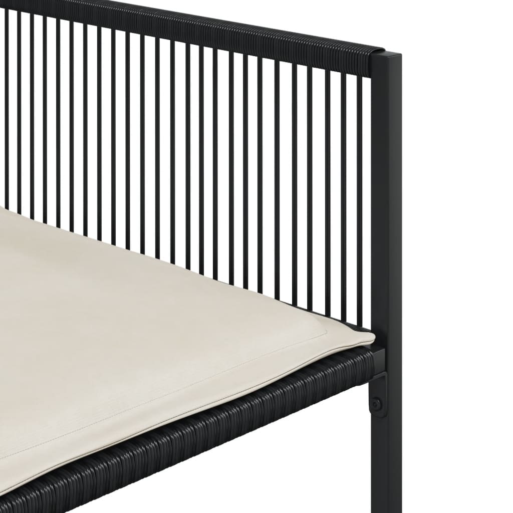 7-delige Tuinset met kussens poly rattan zwart is nu te koop bij PeponiXL, paradijselijk wonen!