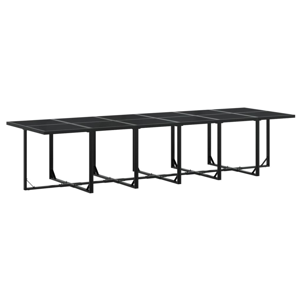 13-delige Tuinset met kussens poly rattan zwart is nu te koop bij PeponiXL, paradijselijk wonen!