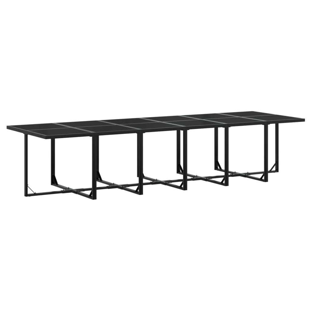 17-delige Tuinset met kussens poly rattan zwart is nu te koop bij PeponiXL, paradijselijk wonen!