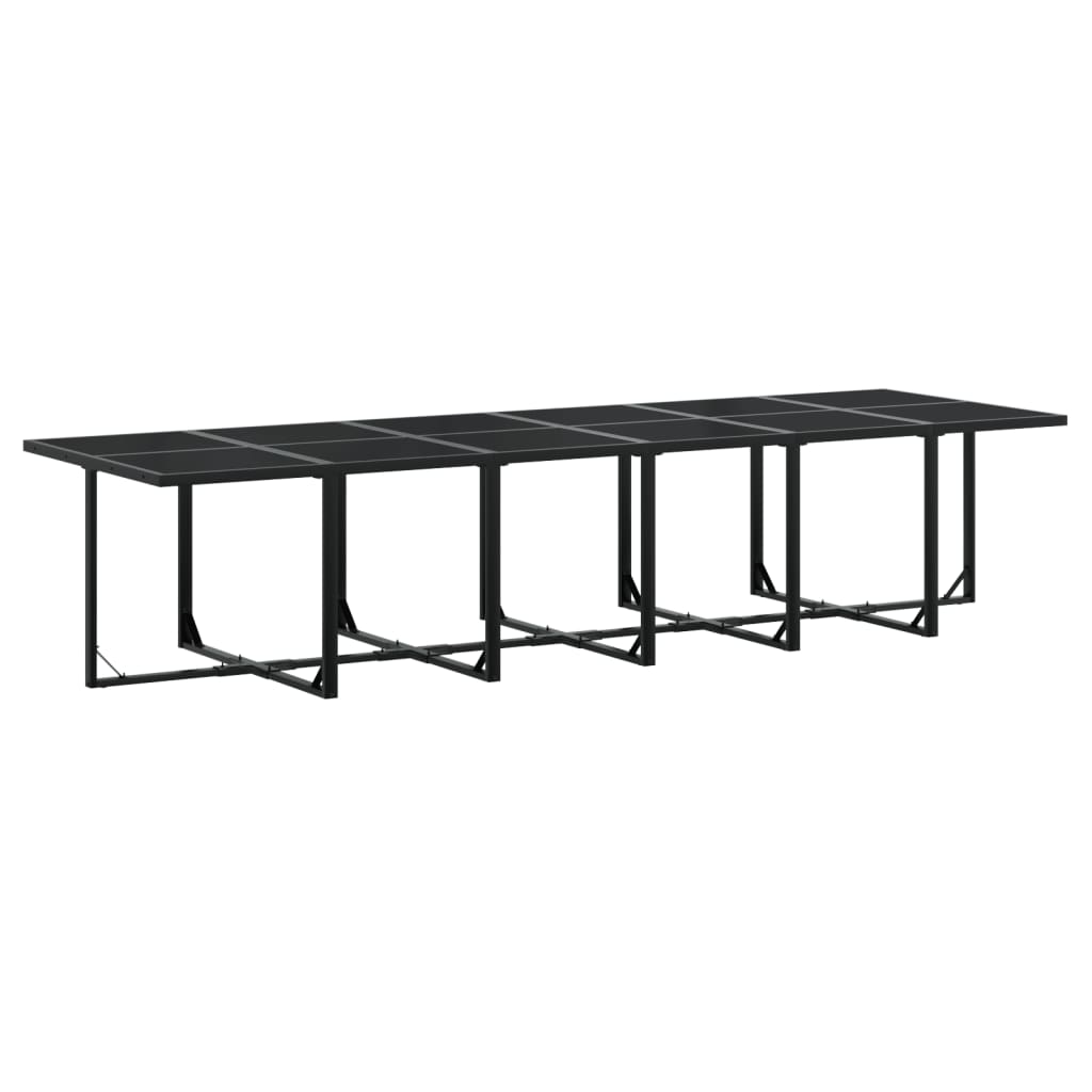 17-delige Tuinset met kussens poly rattan zwart is nu te koop bij PeponiXL, paradijselijk wonen!