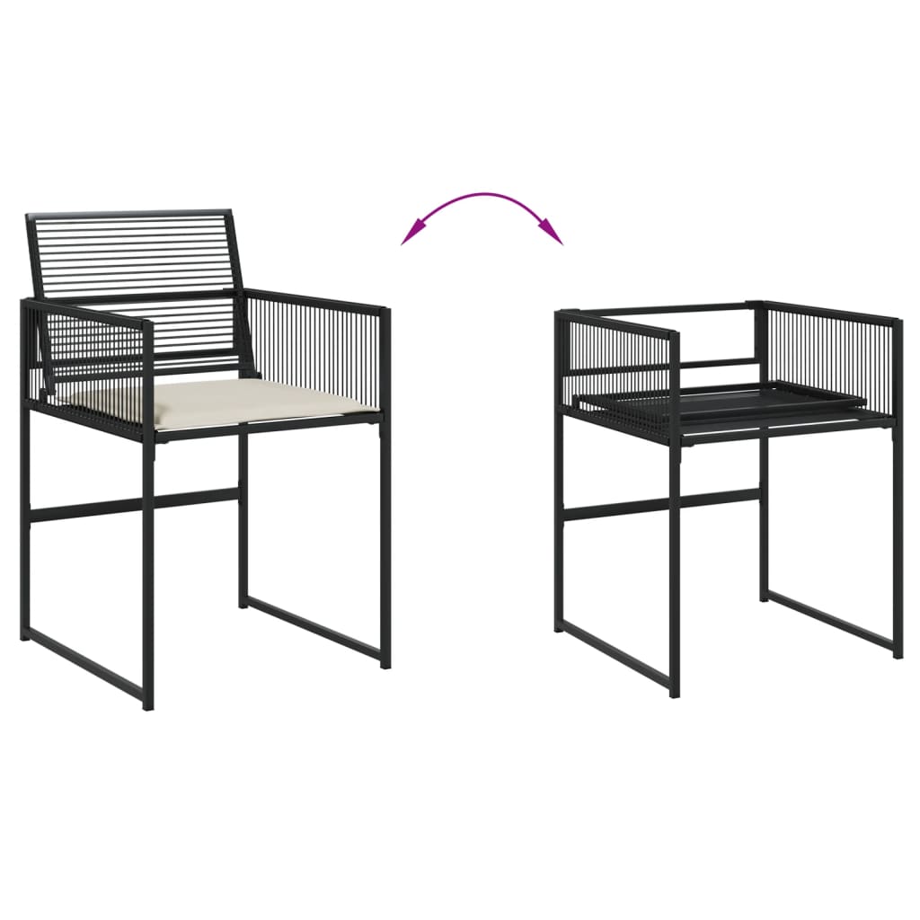 7-delige Tuinset met kussens poly rattan zwart is nu te koop bij PeponiXL, paradijselijk wonen!
