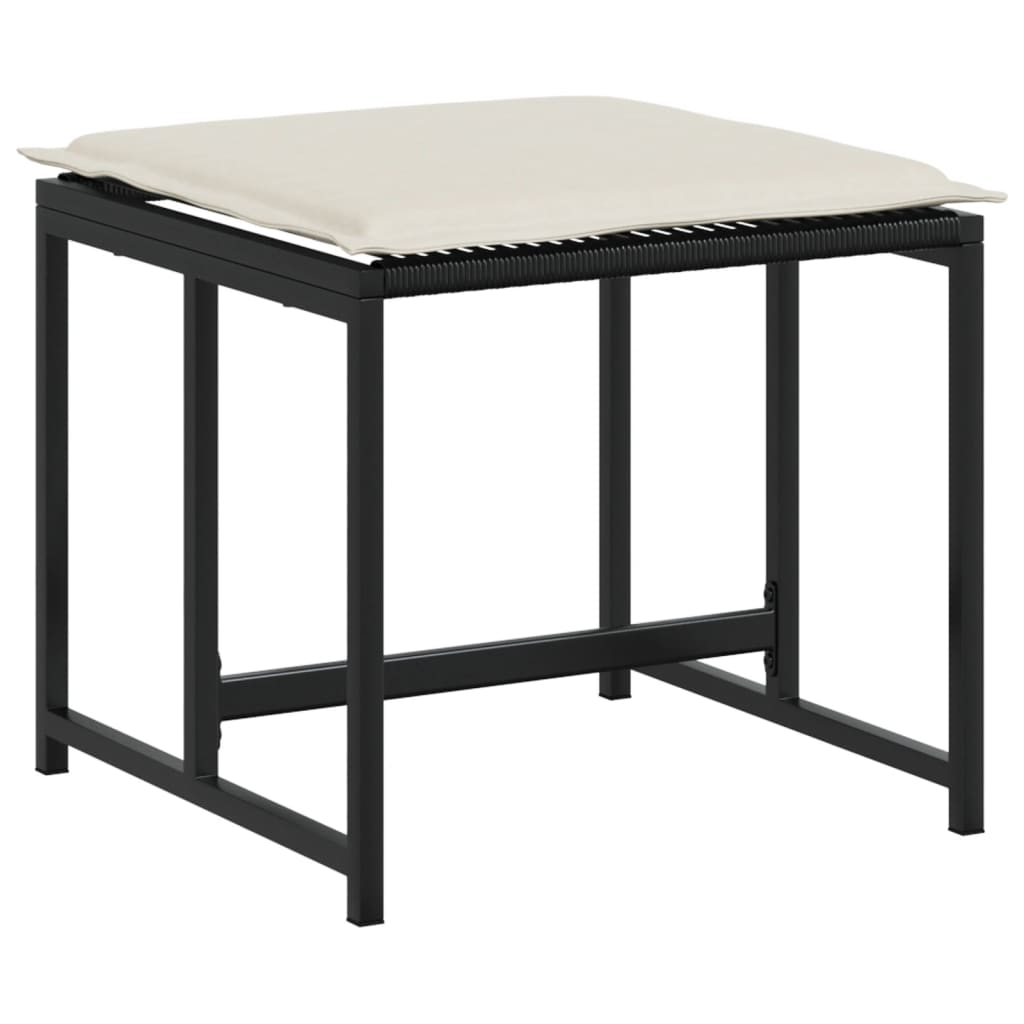 13-delige Tuinset met kussens poly rattan zwart is nu te koop bij PeponiXL, paradijselijk wonen!