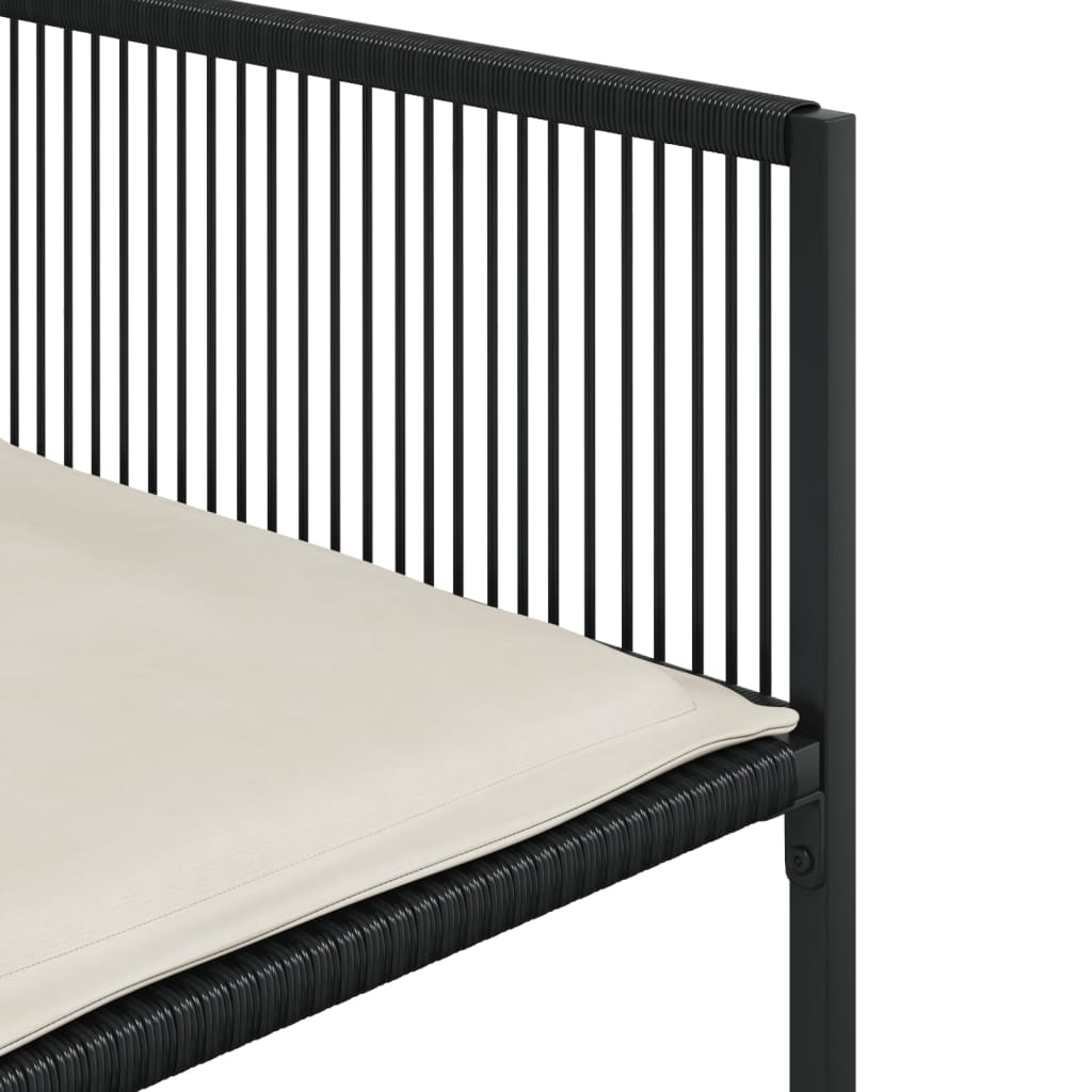 15-delige Tuinset met kussens poly rattan zwart is nu te koop bij PeponiXL, paradijselijk wonen!