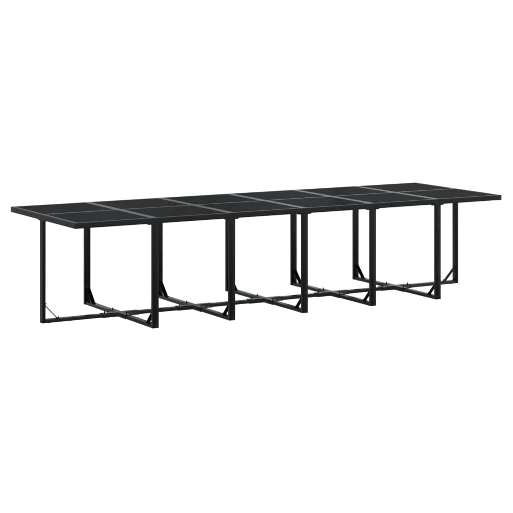 17-delige Tuinset poly rattan zwart is nu te koop bij PeponiXL, paradijselijk wonen!