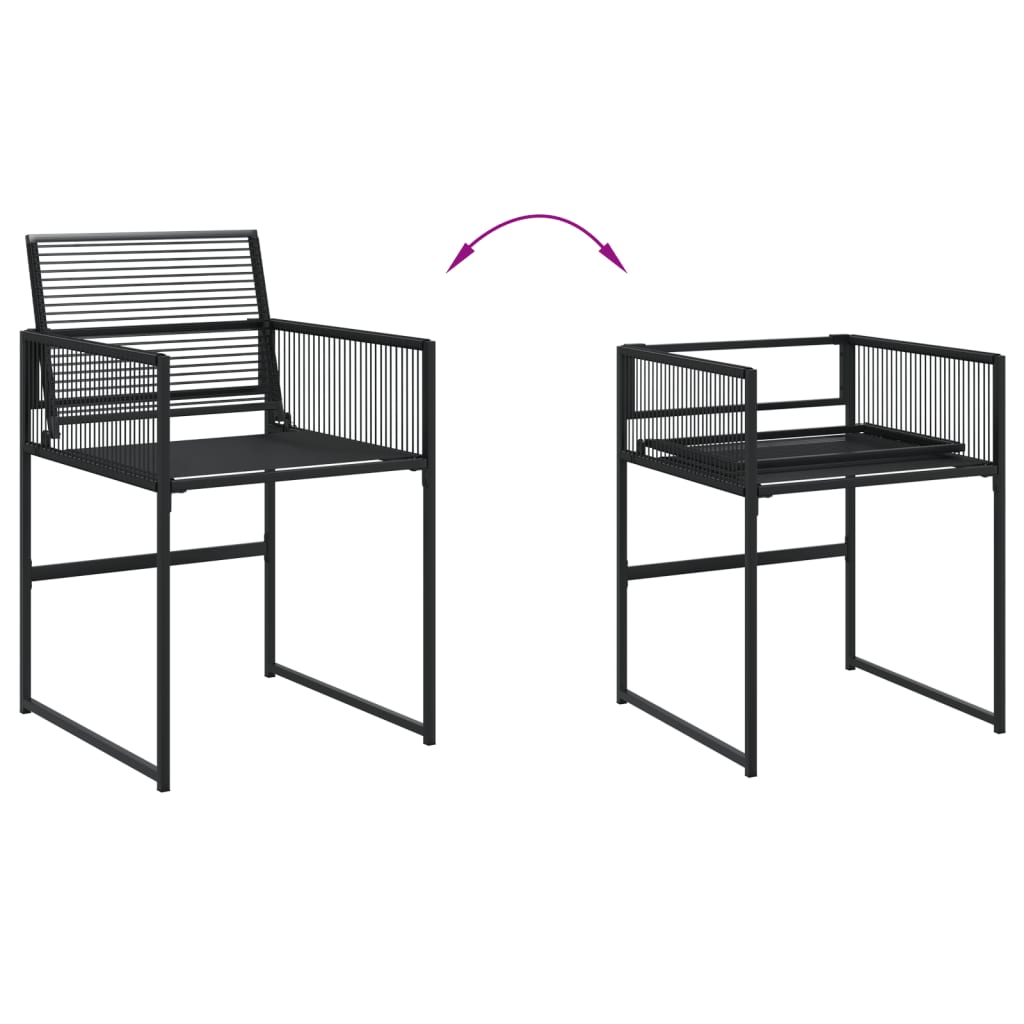 13-delige Tuinset poly rattan zwart is nu te koop bij PeponiXL, paradijselijk wonen!