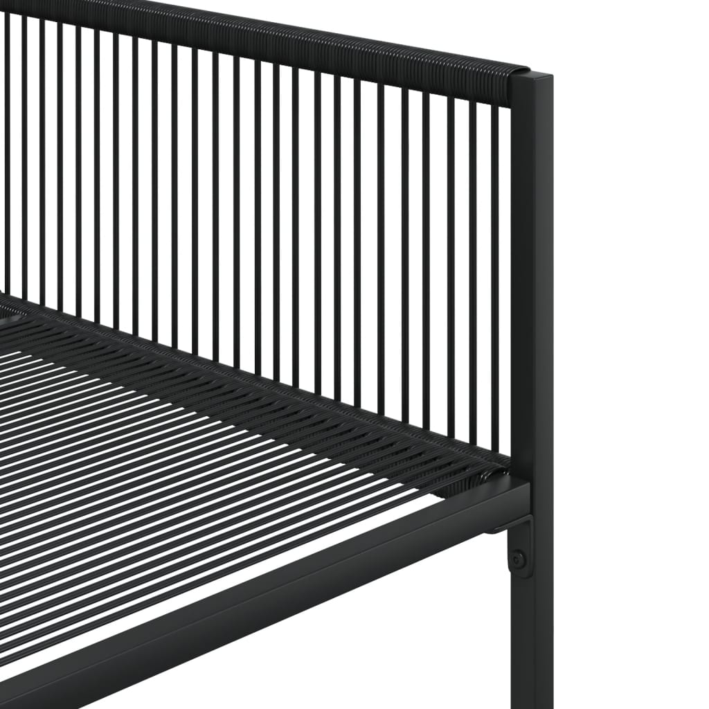 9-delige Tuinset poly rattan zwart is nu te koop bij PeponiXL, paradijselijk wonen!