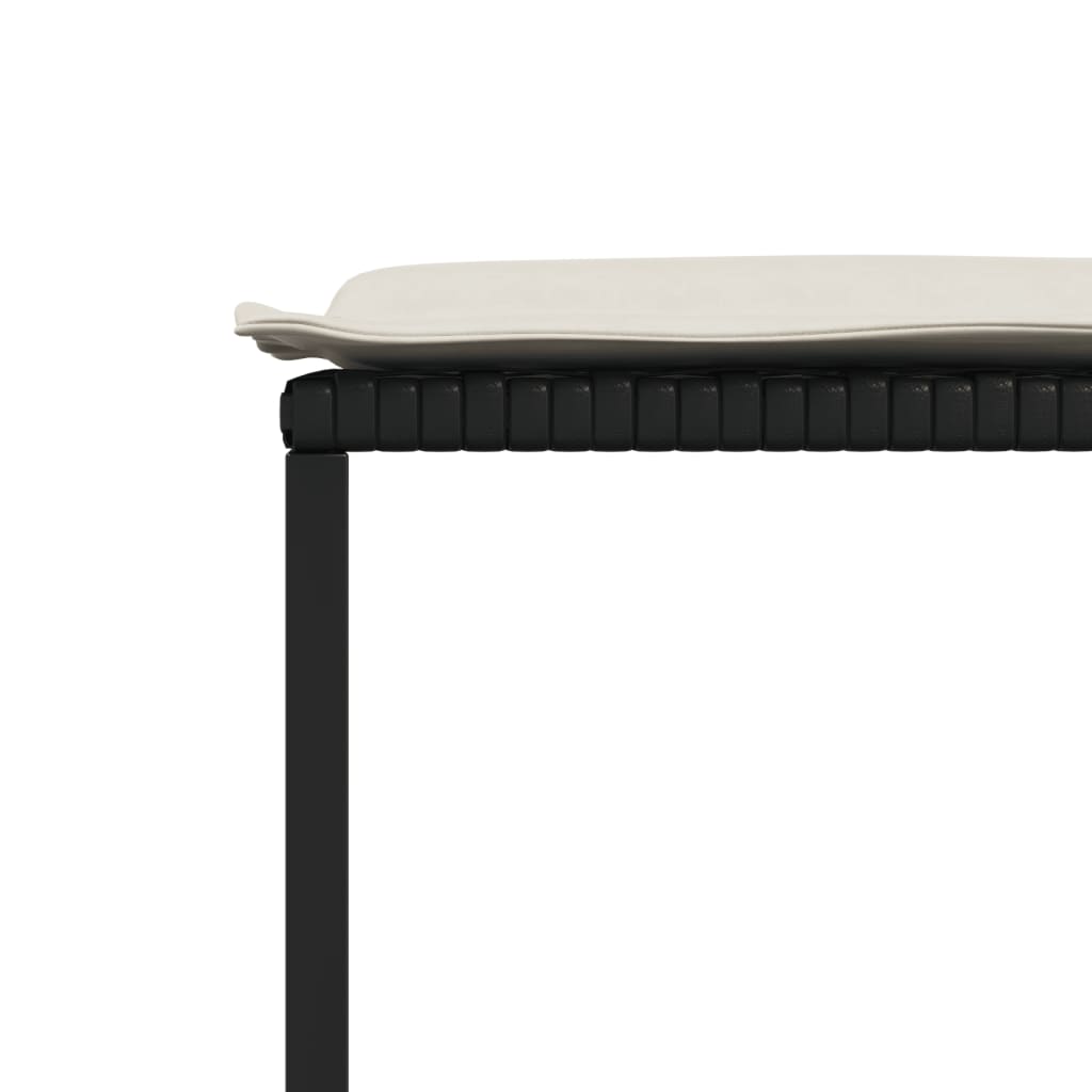 11-delige Tuinset met kussens poly rattan zwart is nu te koop bij PeponiXL, paradijselijk wonen!