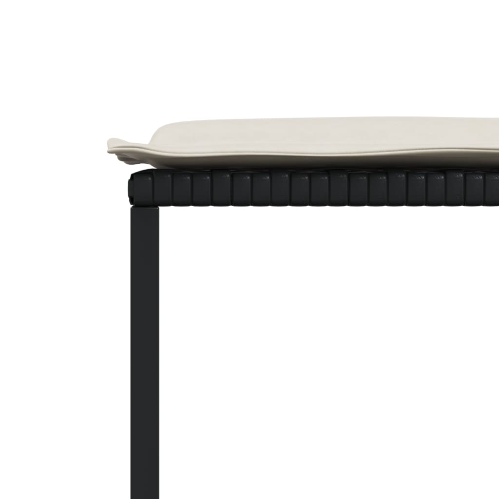 15-delige Tuinset met kussens poly rattan zwart is nu te koop bij PeponiXL, paradijselijk wonen!