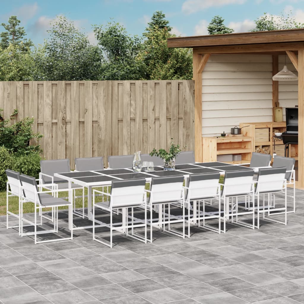 15-delige Tuinset met kussens textileen wit is nu te koop bij PeponiXL, paradijselijk wonen!