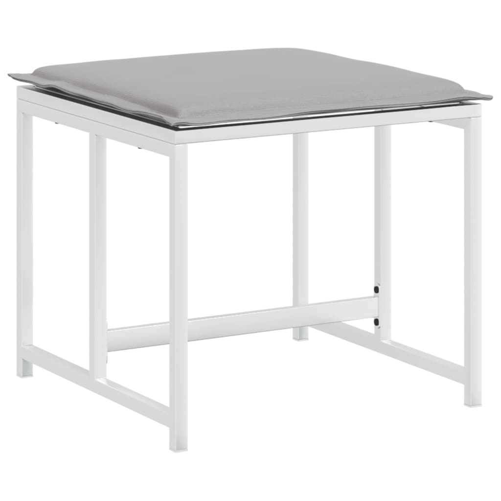 9-delige Tuinset met kussens textileen wit is nu te koop bij PeponiXL, paradijselijk wonen!