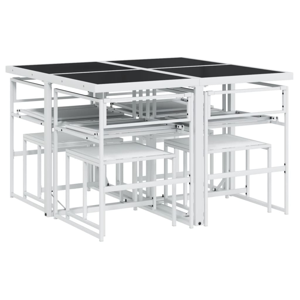 9-delige Tuinset met kussens textileen wit is nu te koop bij PeponiXL, paradijselijk wonen!