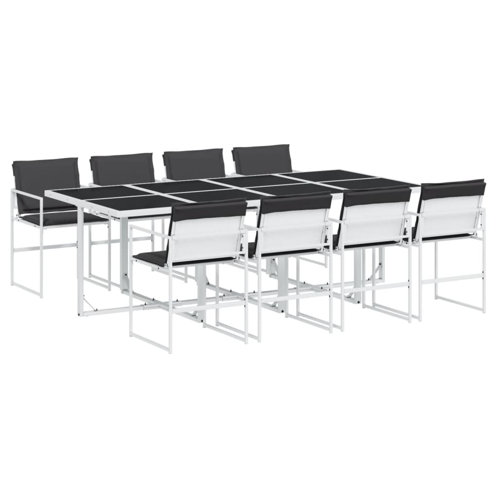 9-delige Tuinset met kussens textileen wit is nu te koop bij PeponiXL, paradijselijk wonen!