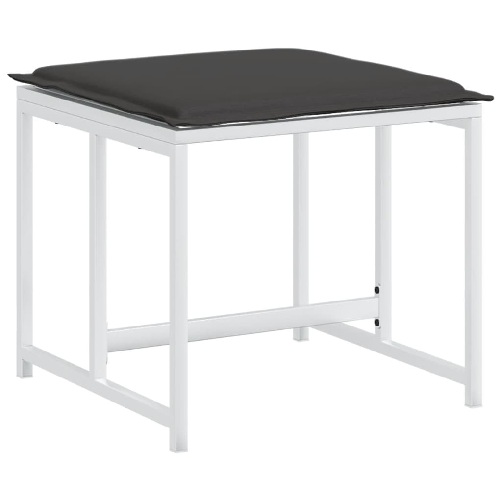 9-delige Tuinset met kussens textileen wit is nu te koop bij PeponiXL, paradijselijk wonen!