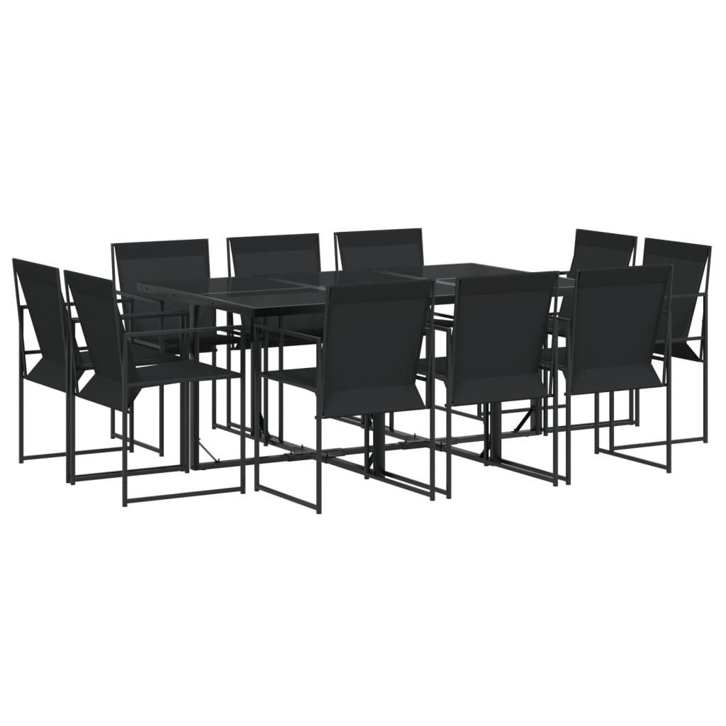 11-delige Tuinset textileen zwart is nu te koop bij PeponiXL, paradijselijk wonen!