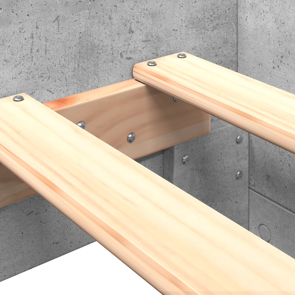 Bedframe bewerkt hout betongrijs 90x190 cm is nu te koop bij PeponiXL, paradijselijk wonen!