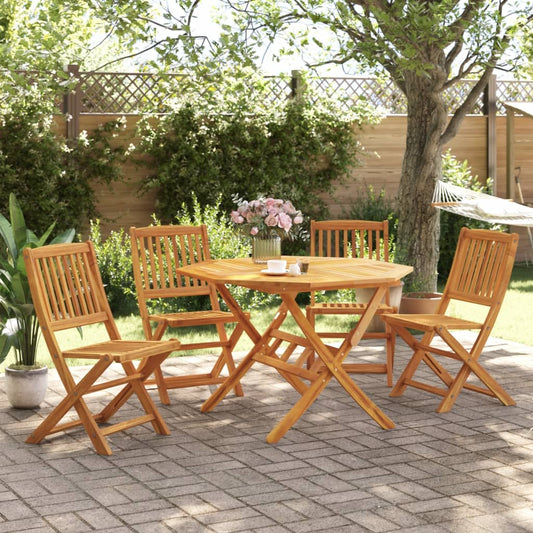 5-delige Tuinset inklapbaar massief acaciahout is nu te koop bij PeponiXL, paradijselijk wonen!