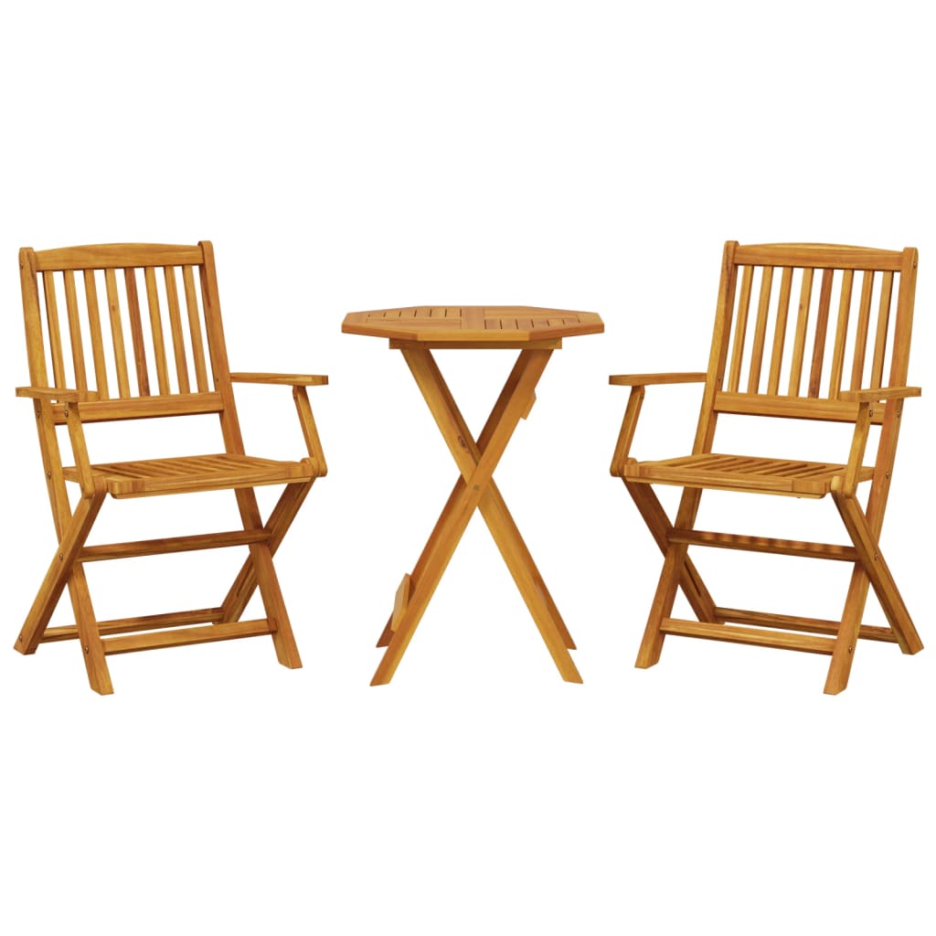 3-delige Bistroset inklapbaar massief acaciahout is nu te koop bij PeponiXL, paradijselijk wonen!