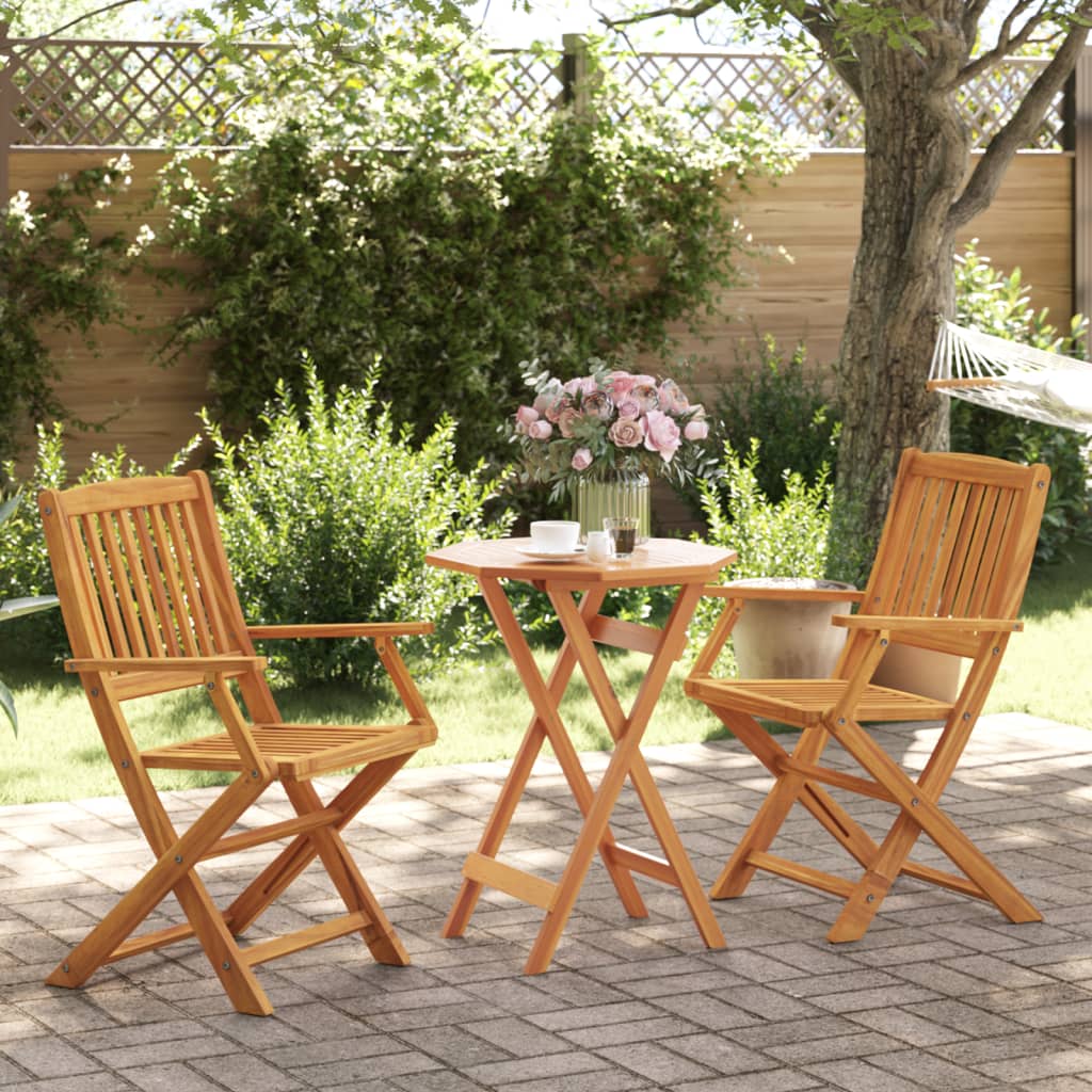 3-delige Bistroset inklapbaar massief acaciahout is nu te koop bij PeponiXL, paradijselijk wonen!