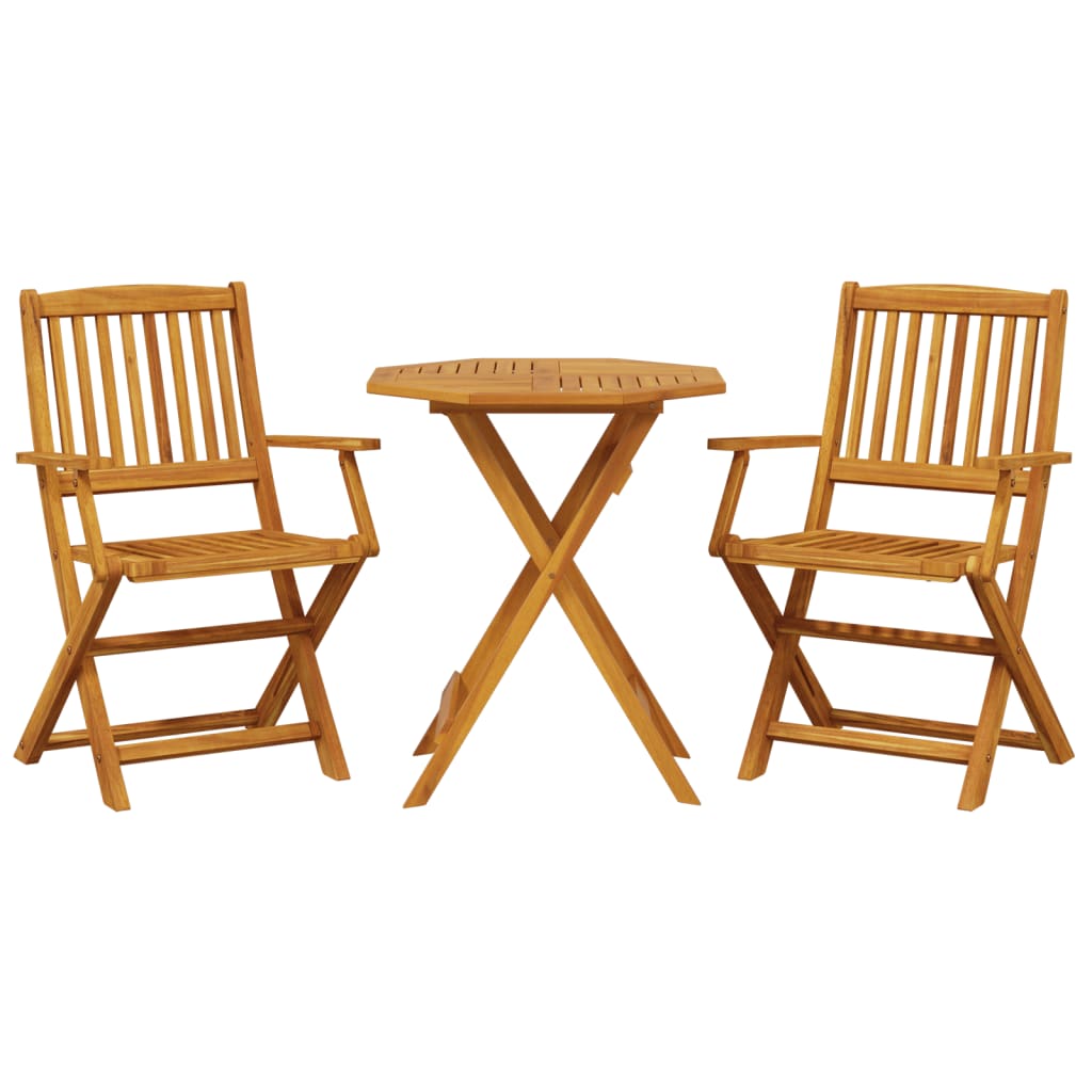 3-delige Bistroset inklapbaar massief acaciahout is nu te koop bij PeponiXL, paradijselijk wonen!