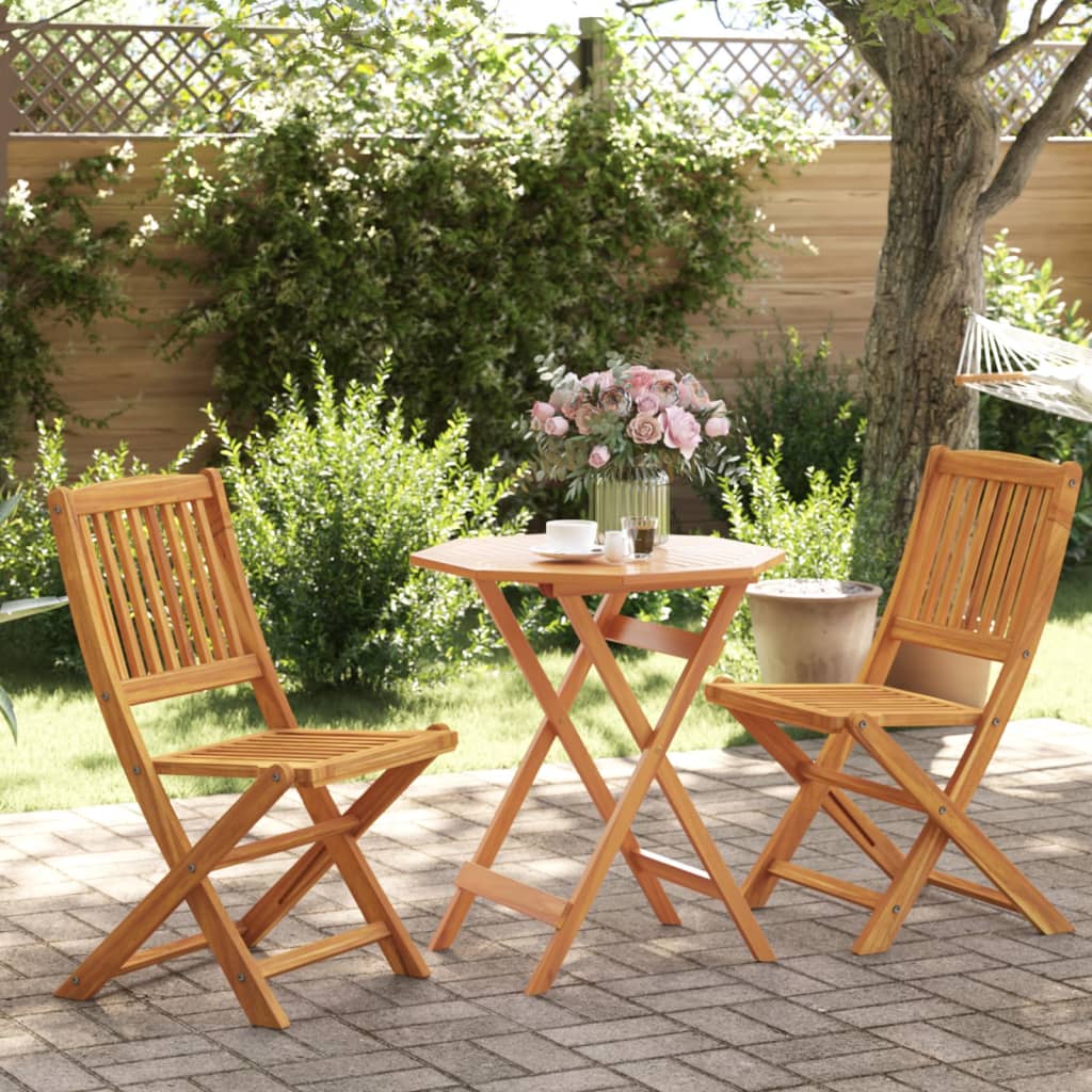 3-delige Bistroset inklapbaar massief acaciahout is nu te koop bij PeponiXL, paradijselijk wonen!