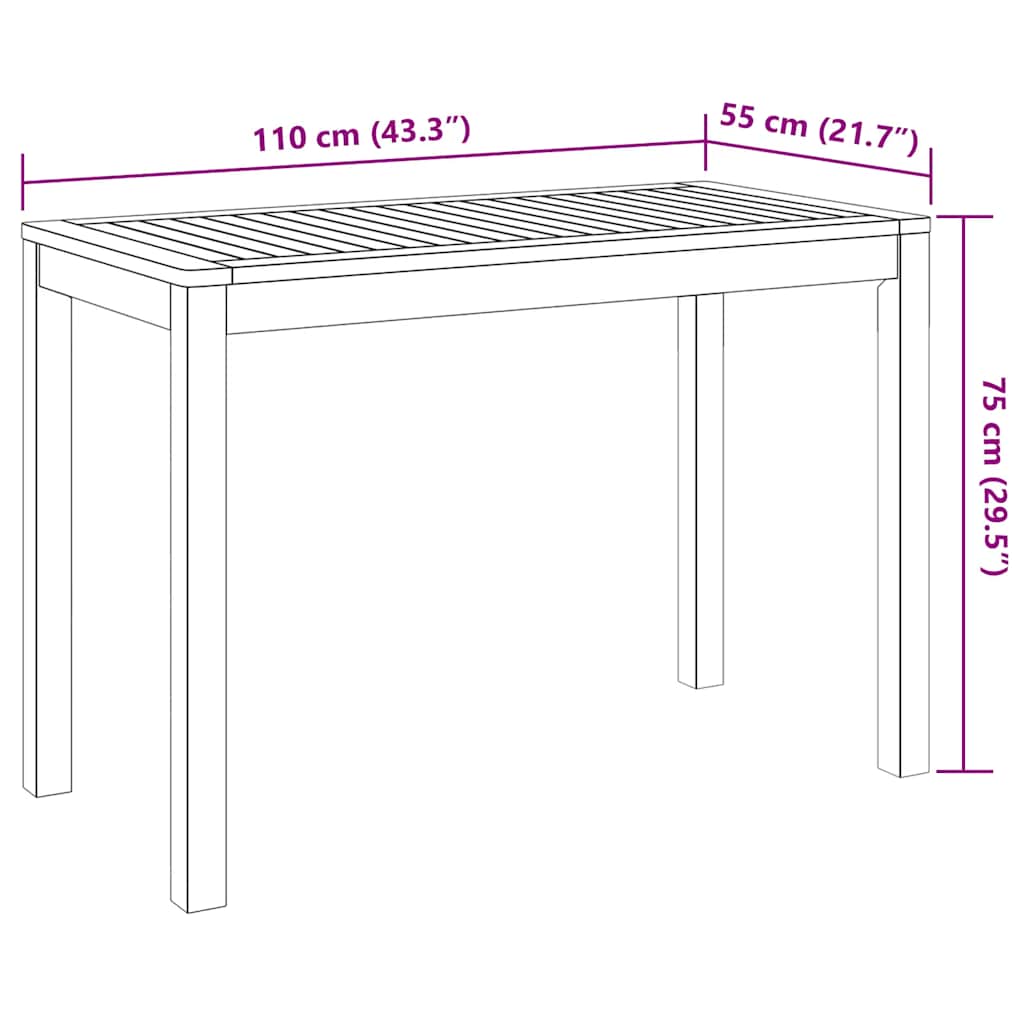 3-delige Tuinset massief acaciahout is nu te koop bij PeponiXL, paradijselijk wonen!