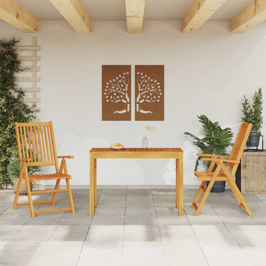 3-delige Tuinset massief acaciahout is nu te koop bij PeponiXL, paradijselijk wonen!