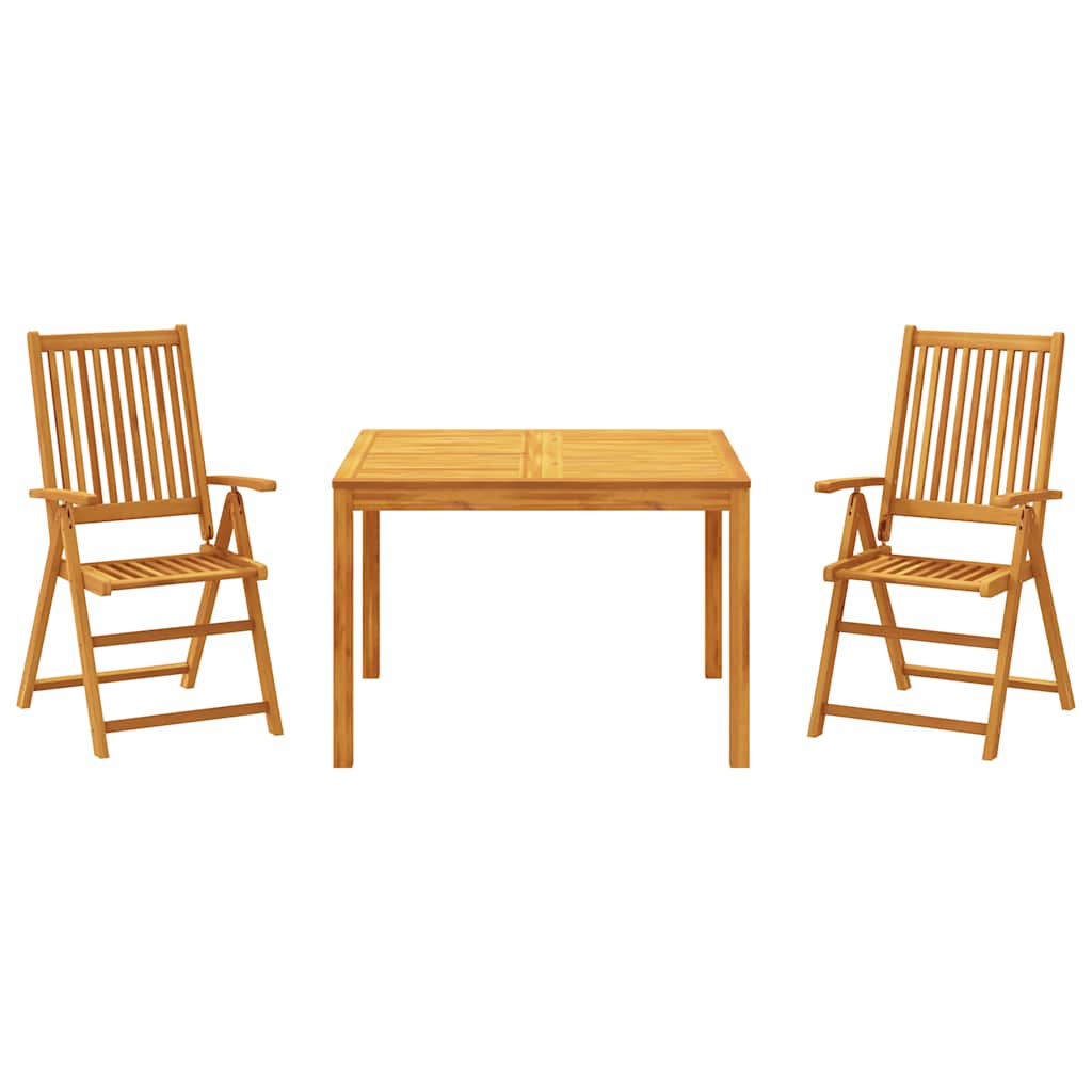 3-delige Tuinset massief acaciahout is nu te koop bij PeponiXL, paradijselijk wonen!