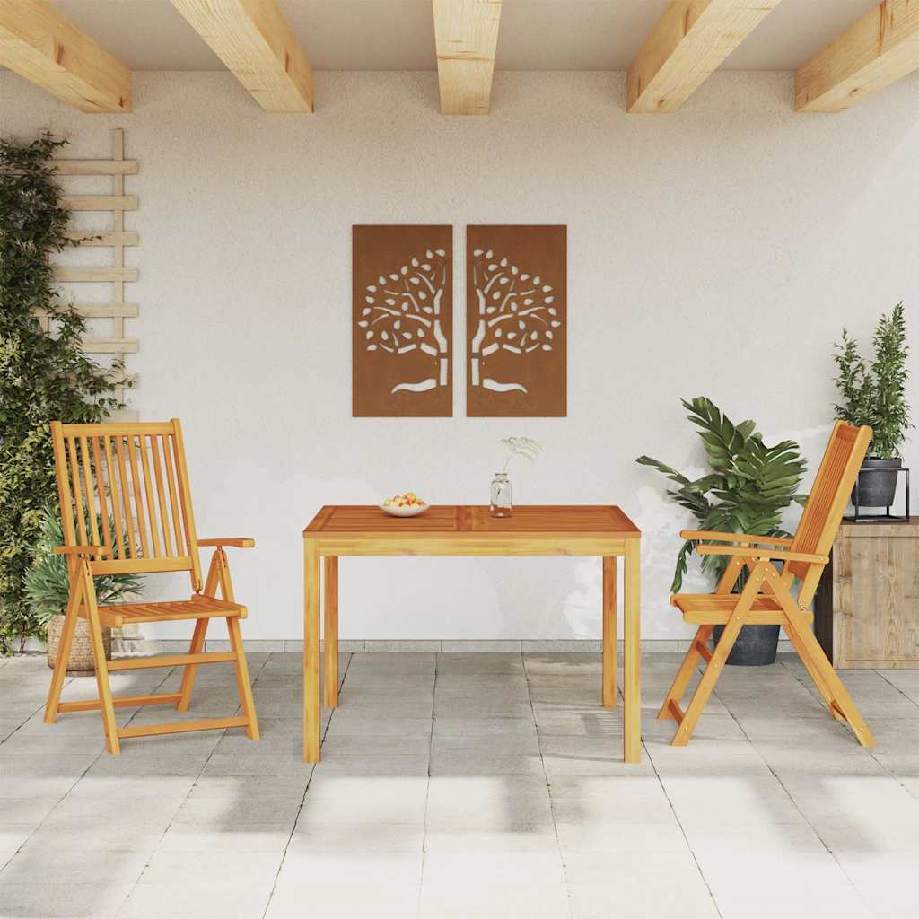 3-delige Tuinset massief acaciahout is nu te koop bij PeponiXL, paradijselijk wonen!