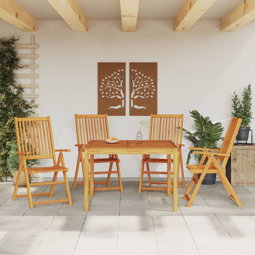 5-delige Eethoek massief acaciahout is nu te koop bij PeponiXL, paradijselijk wonen!