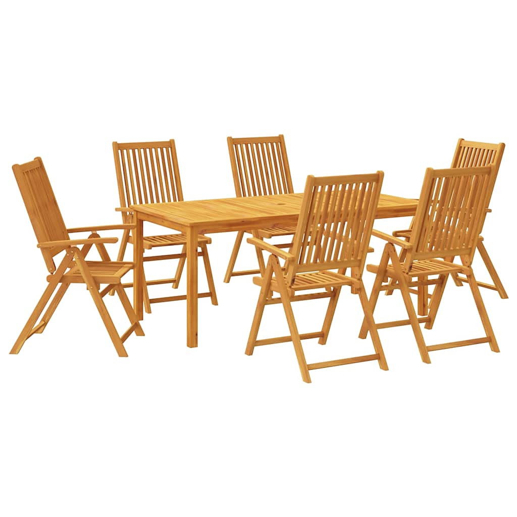 7-delige Tuinset 180x90x75 cm massief acaciahout is nu te koop bij PeponiXL, paradijselijk wonen!