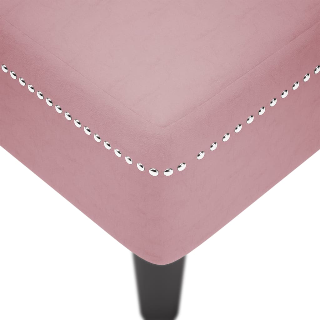 Chaise longue met kussen en rechterarmleuning fluweel roze is nu te koop bij PeponiXL, paradijselijk wonen!