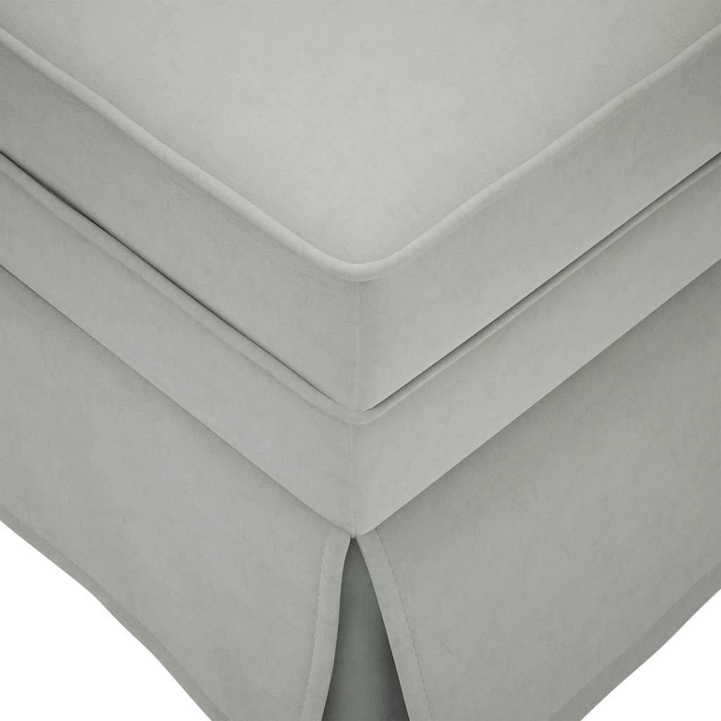 Chaise longue met bolster&rechterarmleuning fluweel lichtgrijs is nu te koop bij PeponiXL, paradijselijk wonen!